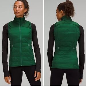 Lululemon Down For It All Vest In  Everglade Green Size 2
